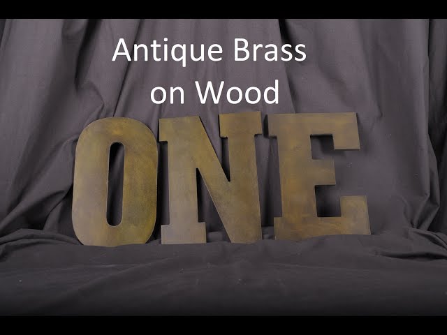 How to Get the Look of Antique Brass on Wood
