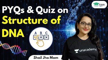 PYQs & Quiz on Structure of DNA [Learn By Solving With Me] 🎯for CSIR Life Science by Shailjha Ma