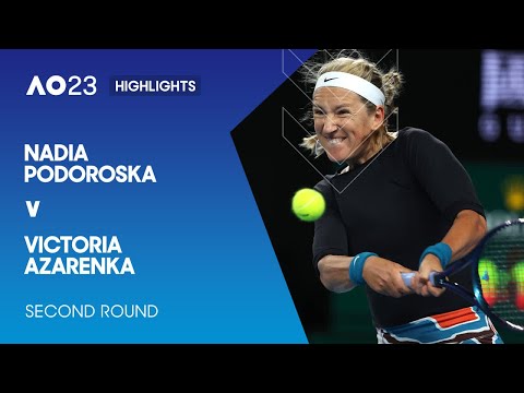 Nadia podoroska v victoria azarenka highlights | australian open 2023 second round