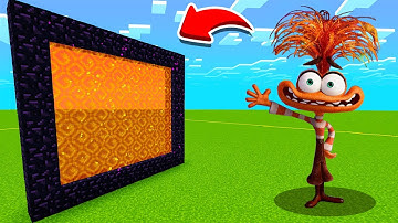 How To Make A Portal To The ANXIETY INSIDE OUT 2 Dimension In Minecraft