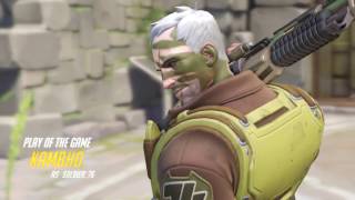 Overwatch Soldier 76 Play of the Game on Eichenwalde Attack