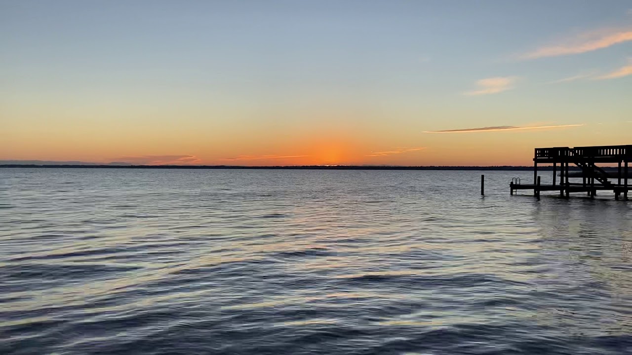 Morning Sunrise Lake walk in water Florida