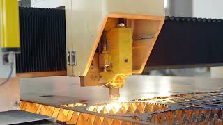 Laser cutting machine cutting the Temple of Heaven