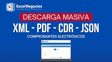 Descarga masiva XML CDR PDF JSON desde SUNAT - Bot Excel