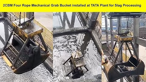 Four Rope Mechanical Clamshell Grab Bucket #recycling #metalrecycling #manufacturer