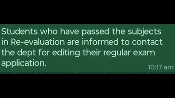 VTU- Updating Exam Application form after Revaluation Results 