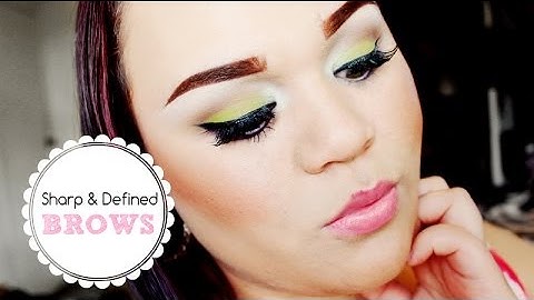 How I do my Eyebrows ♥ Sharp & Defined