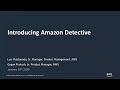 Introducing Amazon Detective - AWS Online Tech Talks