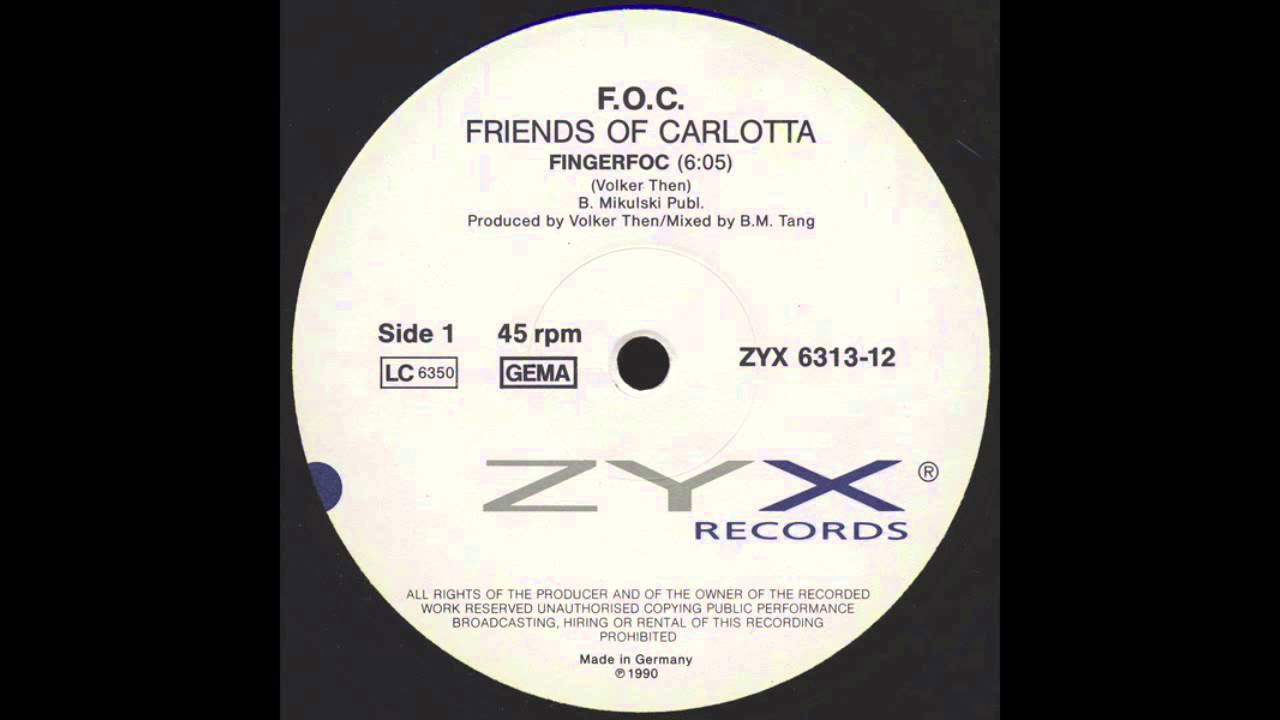 Watch F.O.C. Friends Of Carlotta -- Fingerfoc (1990) on YouTube Watch F.O.C. Friends Of Carlotta -- Fingerfoc (1990) on YouTube
