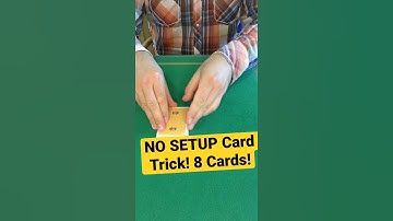 Amazing NO SETUP Magic Tricks with Cards Tutorial / Only 8 Cards #shorts #magictricks