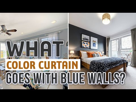 What Color Curtain Goes With Blue Walls ( 20 Best Colors and Patterns )