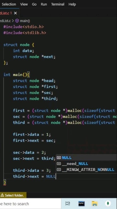 Creating a linked list in c | Data structure & algorithms | C ...