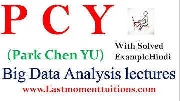 Big Data Analytics Lectures : PCY ( park chen yu) algorithm  Solved Example in Hindi
