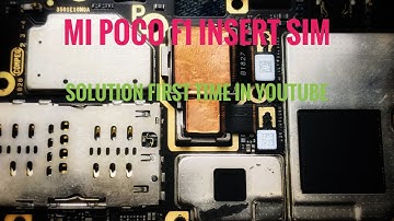 Mi poco f1 insert sim (m1805e10a)sim not working solution 100%by yashik mobile tutorial