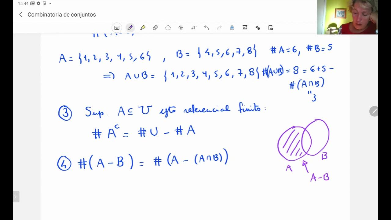 Teórica 7 - 2da parte - Combinatoria de conjuntos - YouTube