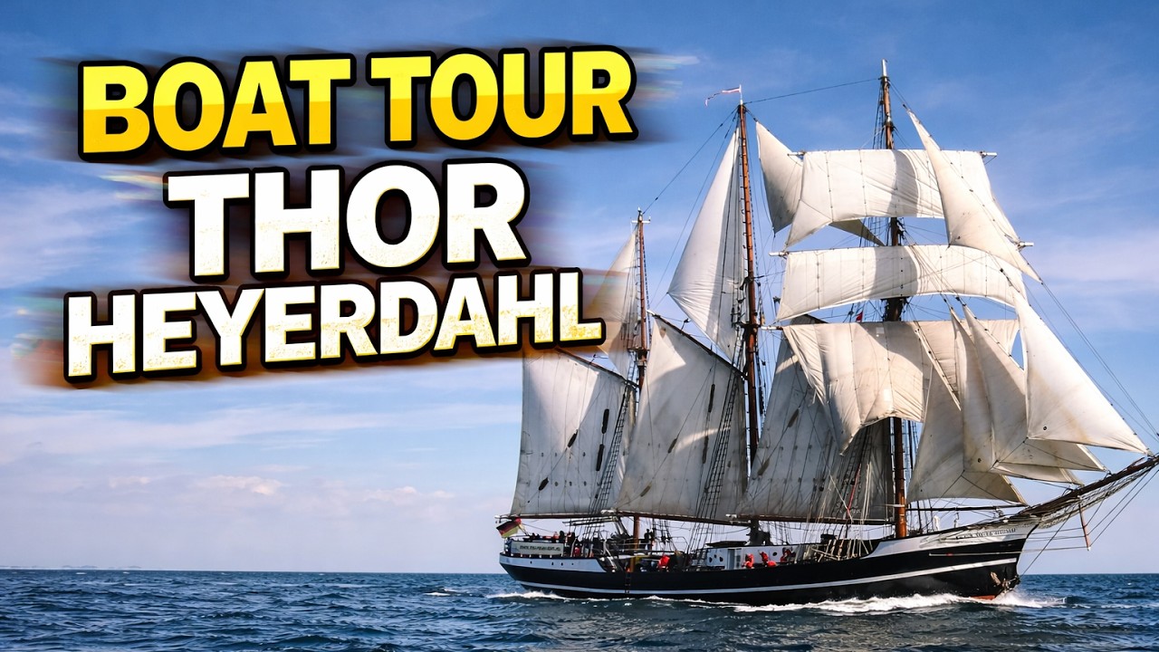 ⁣BOAT TOUR THOR HEYERDAHL ⛵ Así es este impresionante velero clásico
