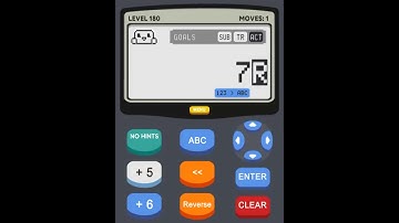 Calculator 2 The Game Level 180 Solution