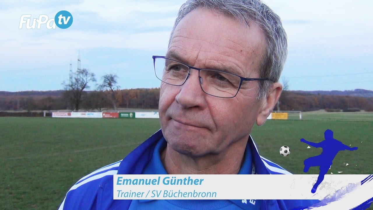 Emanuel Günther - SV Büchenbronn - zum Spiel vs. 1.FC Bauschlott im FuPa.tv-Interview am 20.11.2016