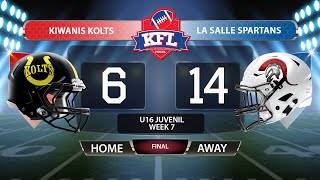 U16 JV - Kiwanis Kolts vs La Salle Spartans