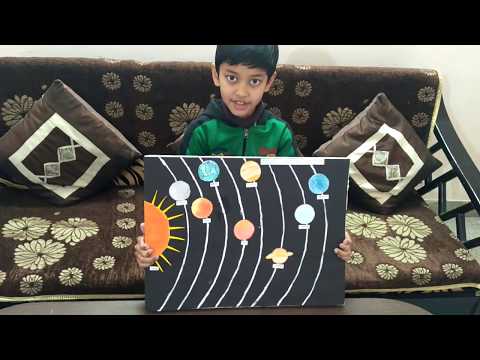 How to make Solar System Model | DIY Model of Solar System | How to Make D Solar System Model