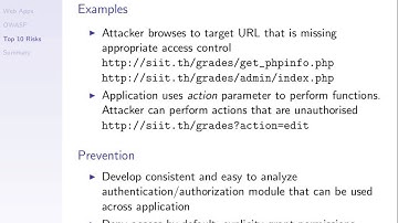 Summary on Top 10 Web Attacks (ITS335, L26, Y14)
