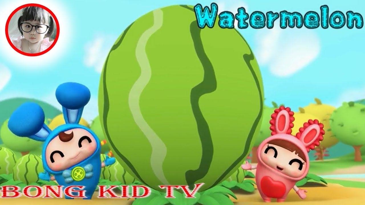 Watermelon Big Round Fruit Song! Lyrics English Fruit Cartoon Rhyme