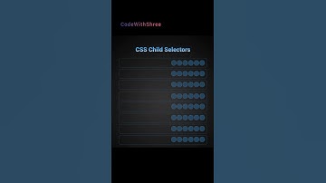 CSS child Selectors #shorts #coding #css #trending #viralvideo #shortvideo #ytshorts #shortsfeed