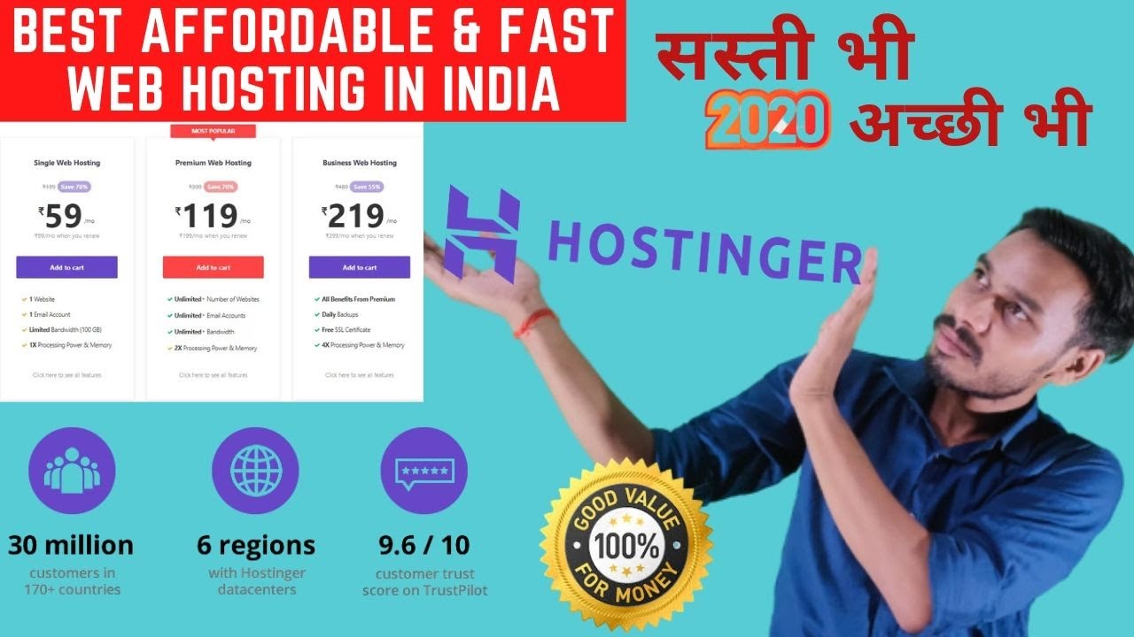 Best Affordable & Fast Web Hosting in India 🔥 | Hostinger web-hosting ...