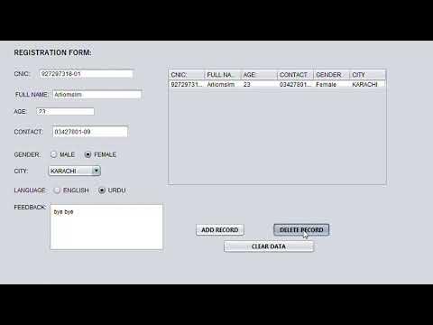 Add delete form in java netbeans #java #coding - YouTube