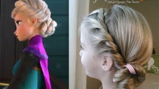 ELSA'S CORONATION HAIRSTYLE DISNEY'S FROZEN!!