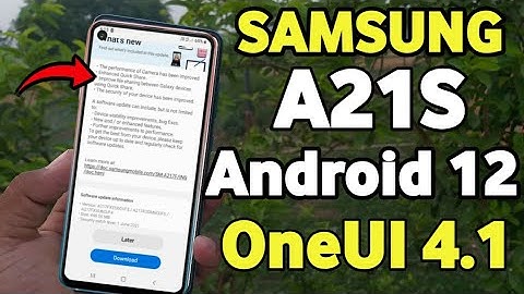 Samsung A21S OneUI 4.1 Android 12 Update 🔥