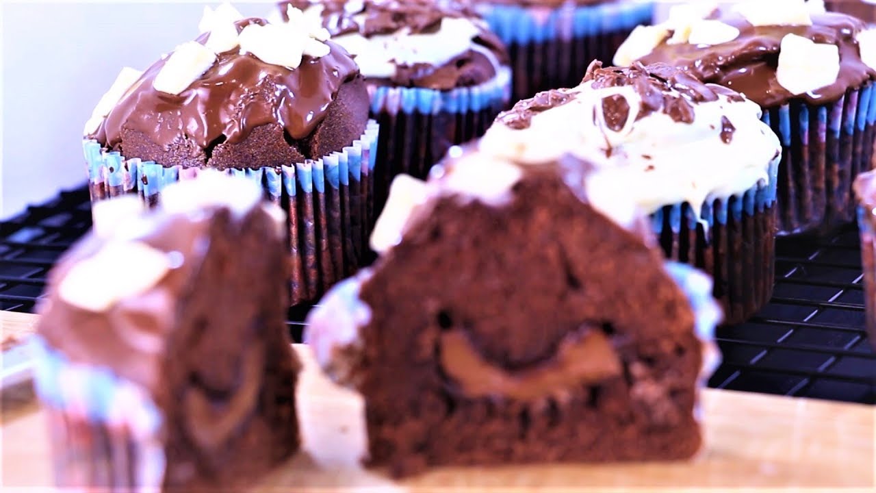 كاب كيك النوتيلا لذيذ واقتصادي مع تزيين سهل وشهي