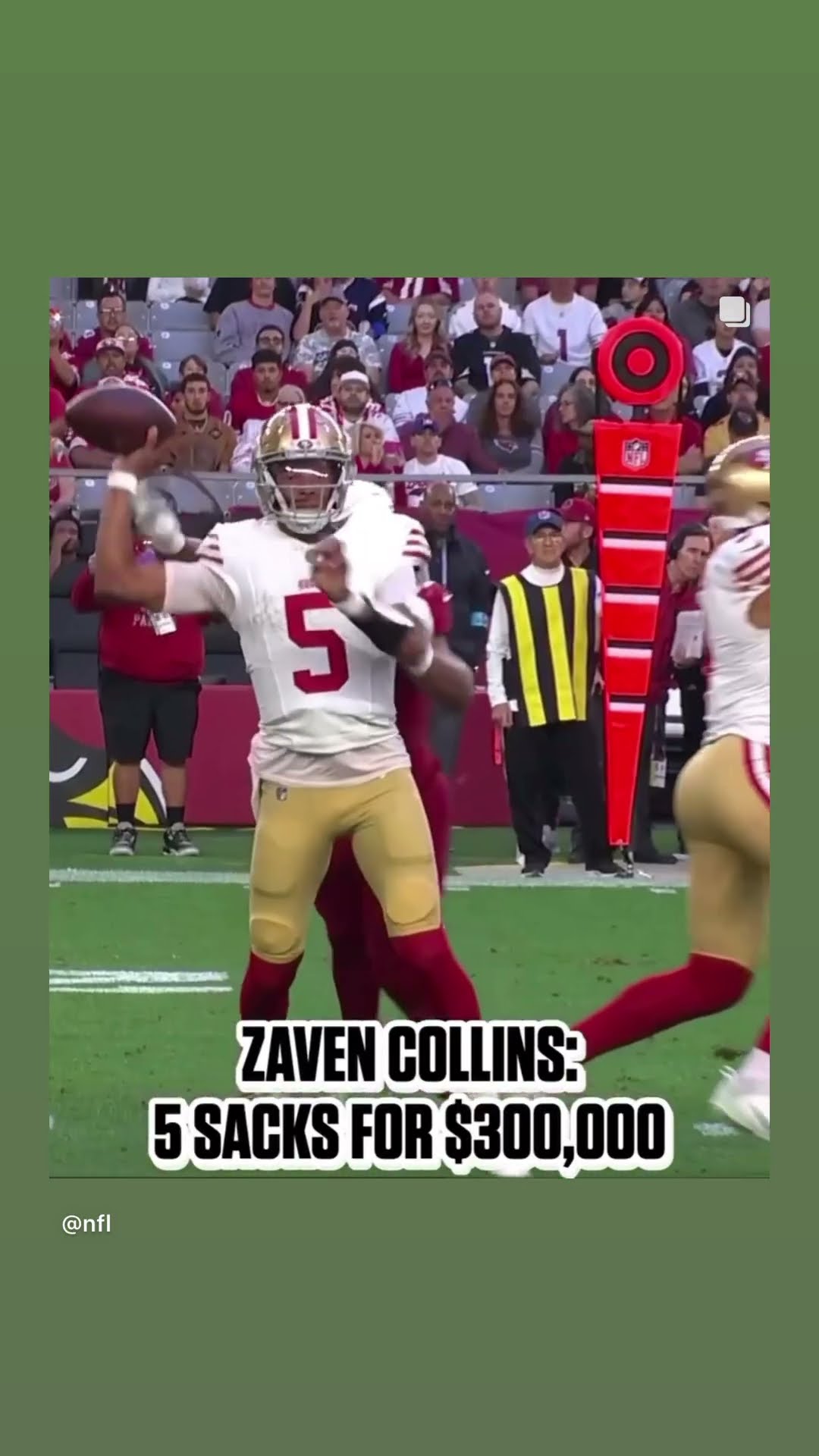 5 sacks bonus #hoodnews #zavencollins #arizonacardinals #NFL #football #shortvideo #omg #how #wow #i