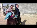 Washing a nursing baby by a nomadic woman and the art of creating a garden#Nomadic child