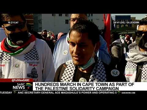 Palestine Solidarity Campaign I Hundreds march to parliament in Cape Town