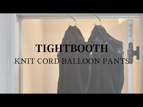 tightbooth KNIT CORD BALLOON PANTS-