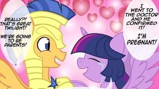 [MLP Comic Dub] Twilight's Pregnancy Announcement (Saucy Adult Comedy - Twilight/Flash)