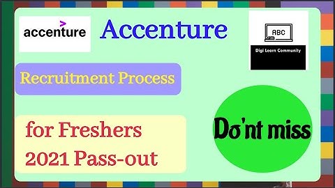 Accenture 2021 Batch Updated Selection Process | Test Pattern Detailed Video | Digi Learn Community