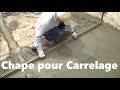 Chape de sable et de ciment pour CARELLAGE