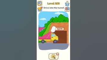 Dop 5 level 283 Drive into the tunnel #shorts #mobilegame #viral #trending