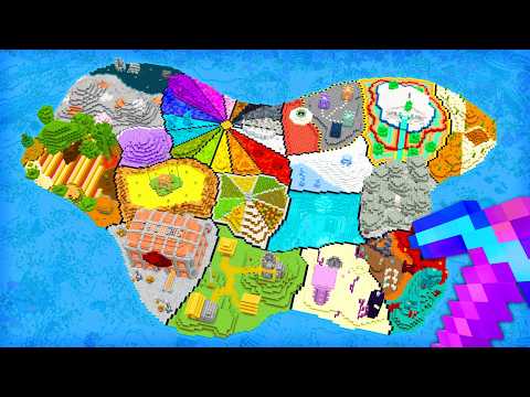 I Built an Island out of EVERY BLOCK in Minecraft!