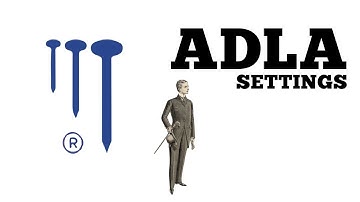 Settings A D L A pallets nailing machine