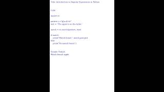 Introduction to Regular Expressions in Python (Python) [datasciencecookie.com]