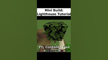 Minecraft Lighthouse Mini Build #minecraft #shorts