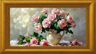 Vintage Pink Roses | 2-Hour 4K Frame TV Art for Romantic Decor & Relaxing Digital Wall Display screenshot 5