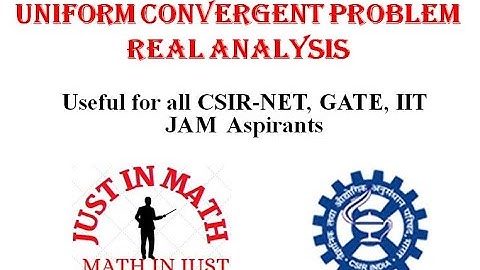 Uniform Convergent Problem# Real Analysis #csirmathematics