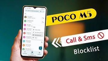 How to Block Mobile Number in Poco M5 | Poco M5 Number Blocklist Settings