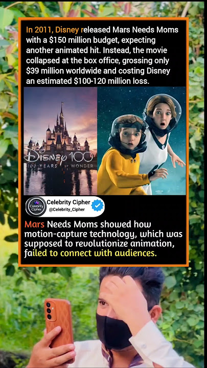 In 2011, Disney released Mars Needs Moms with a $150 million budget, expecting another animated hit.