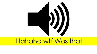 Hahaha WTF Was That - Sound effect