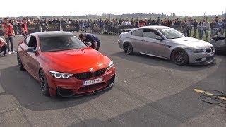 600HP BMW M4 F82 PURE TURBOS vs 630HP G-POWER BMW M3 E92 V8